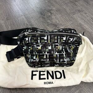 Fendi Nylon CamouFF Belt Bag